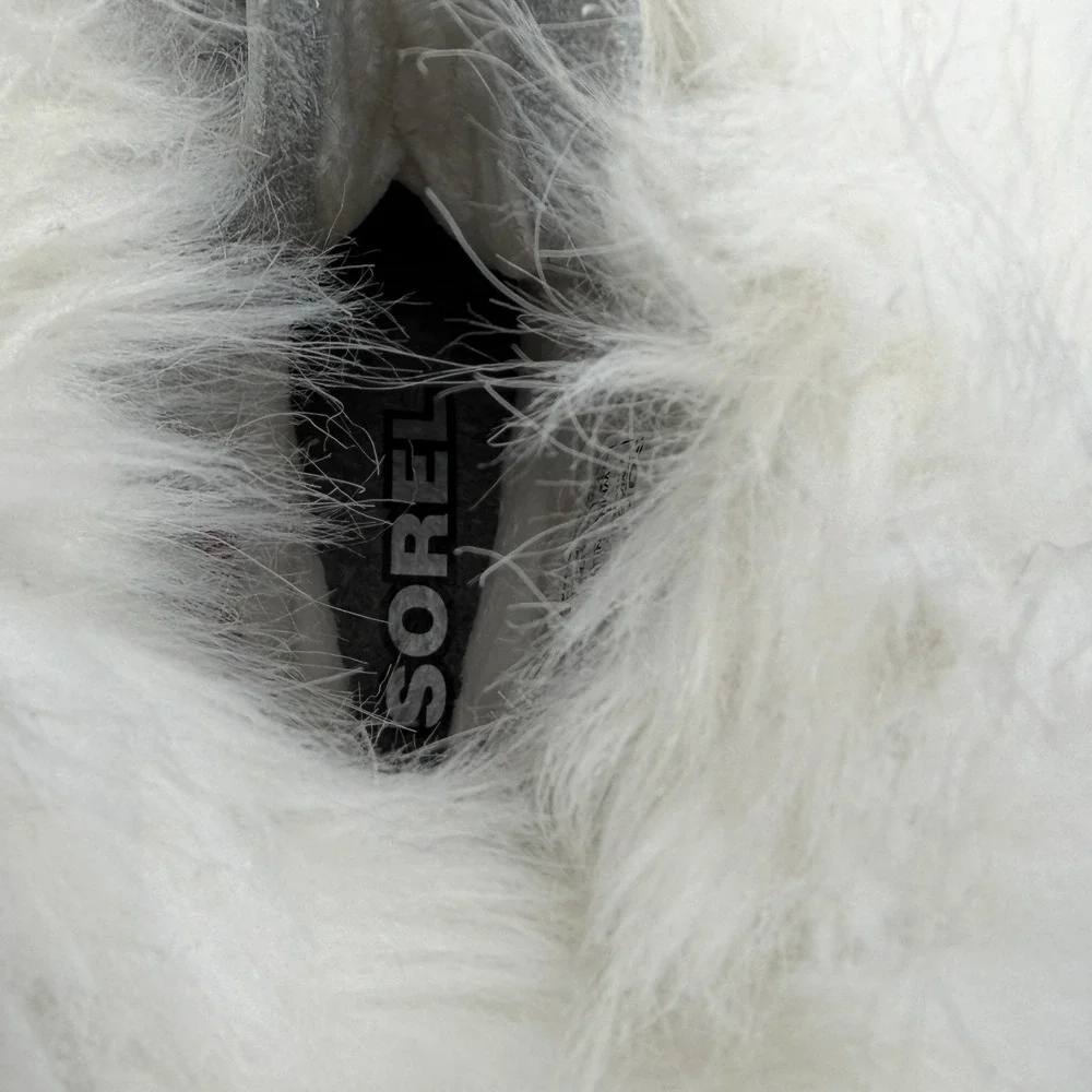 Sorel Joan of Arctic NEXT Winter Boots Women's 9 White Waterproof Snow Faux Fur